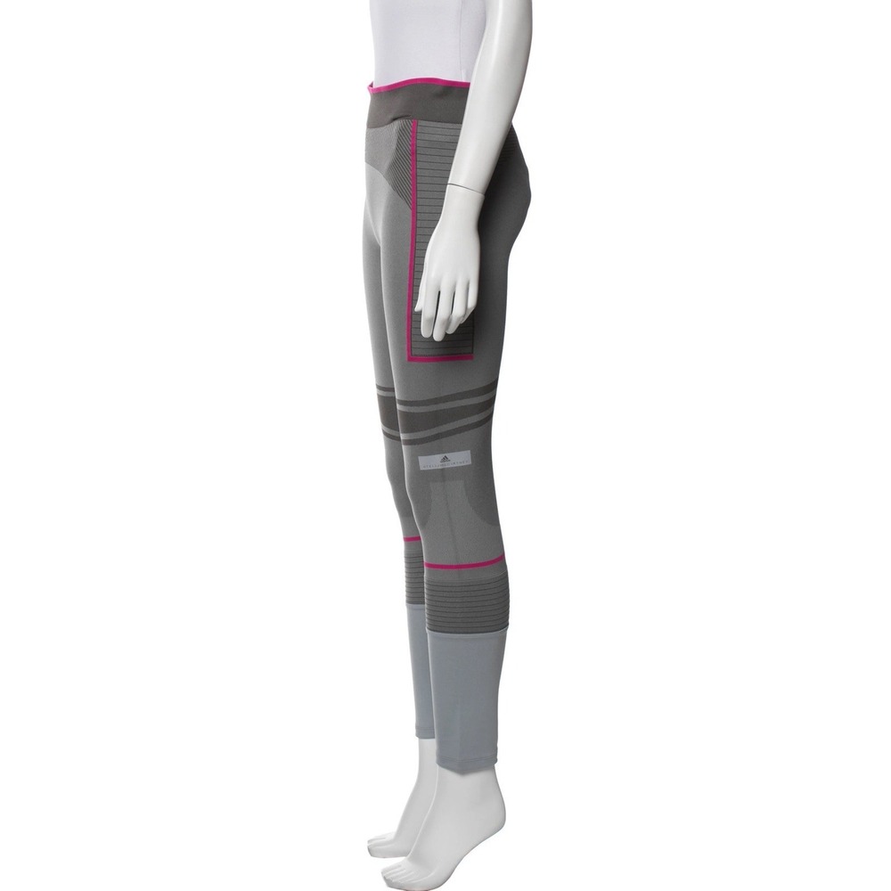 Adidas by Stella McCartney TruePace Seamless Leggings Gray Pink Women's Medium